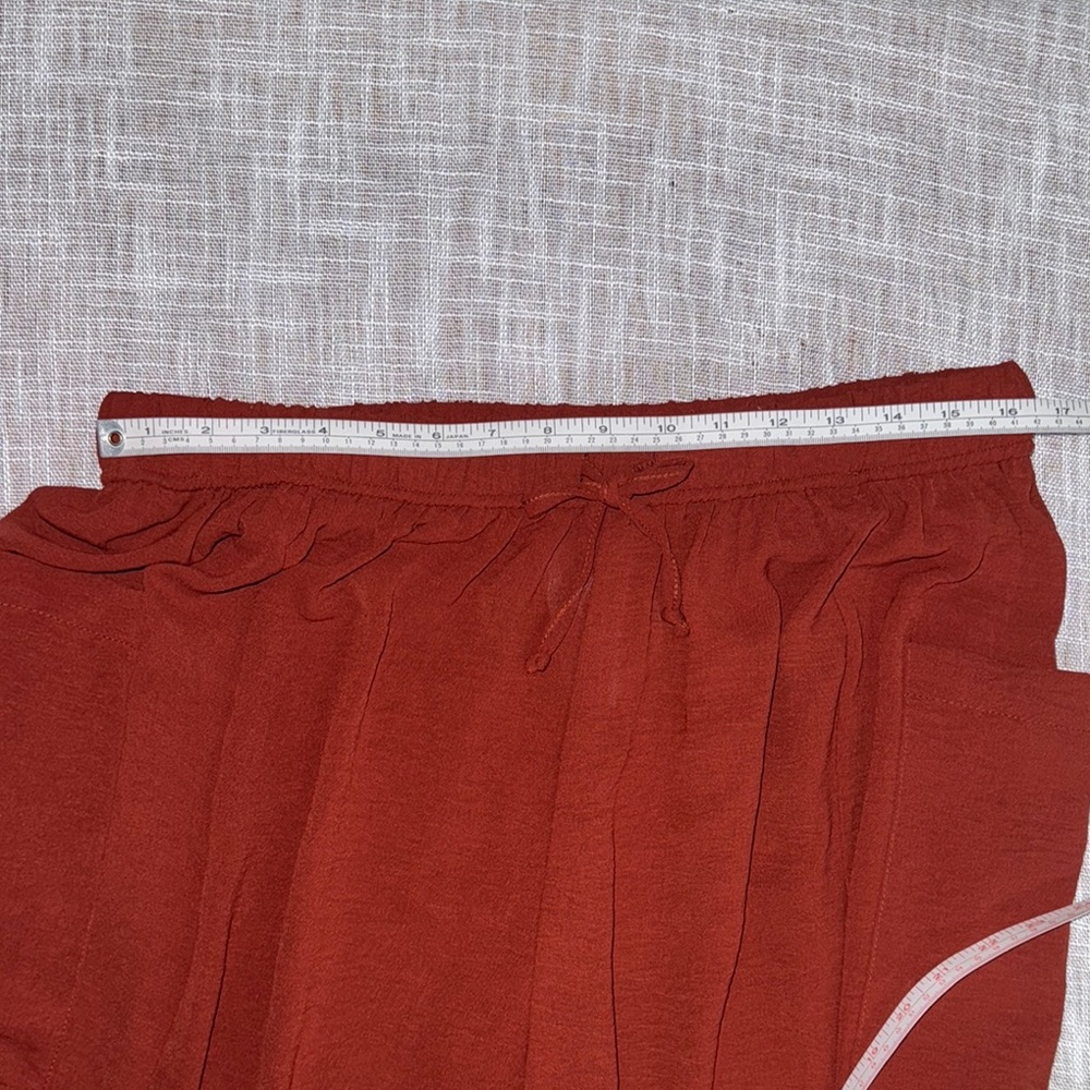 Red Wide Leg Pants - Picture 5 of 7